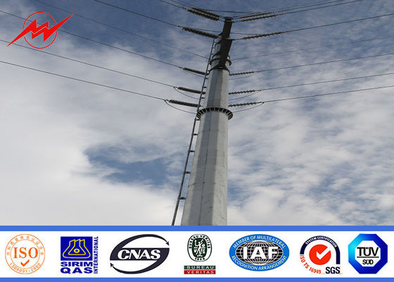 132kv Monopole Tower Steel Power Pole For Electricity Distribution Line Project