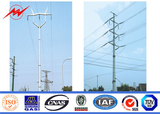 Power Transmission Electrical Galvanized Steel Electric Pole In Philippines