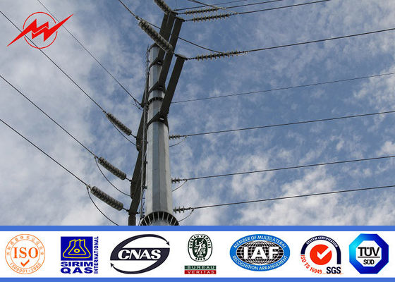 10kv ~ 550kv Electrical Steel Utility Pole Steel Power Distribution Pole