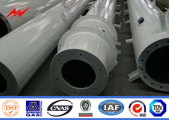 110kv Transmission Tower Telecommunication Antenna Steel Mono Pole Tower For Cell Phone Signal