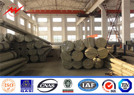 Power Tubular Steel Structure Electrical Transmission Poles 33kv Line Array Tower