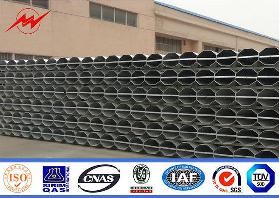 16m 8KN Steel Tubular Pole For Electrical Distribution Line Project