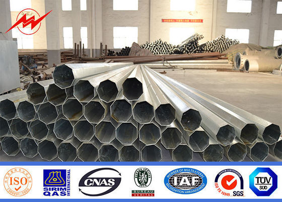 16m 8KN Steel Tubular Pole For Electrical Distribution Line Project