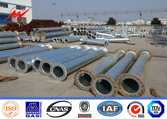 Electrical Galvanized Utility Power Poles For Transmission And Distribution