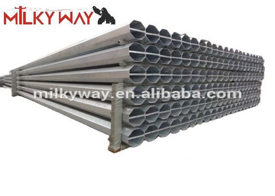 12M 16KN Steel Tubular Electric Pole For Electrical Distribution Line Transmission Project