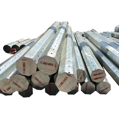 220KV 10kv-138kv Rated Electrical Power Pole with AWS D.1.1 Welding Standard for Transmission Line