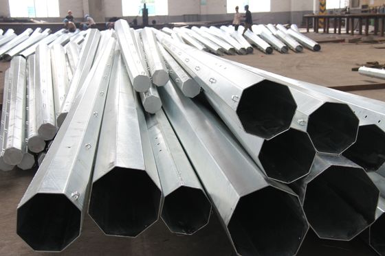 30FT Hot Dip Galvanized Steel Power Pole for Philippines Electric Power Transmission with IP65 Protection