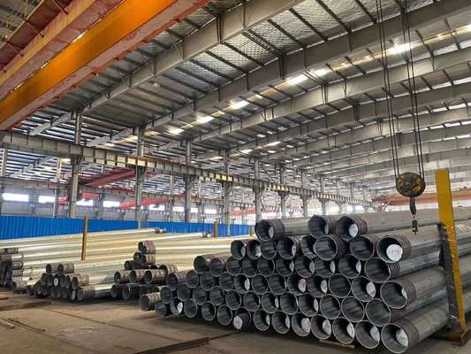 11KV 38KV Hot Dip Galvanized Electric Power Pole with ISO 9001 Certification and IP 65 Rating for High Wind Speed 160km/h