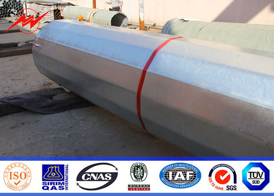 Double Or Single Circuit 16M 32M Steel Power Pole Transmission For Overhead Line Steel Tower