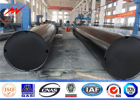 Double Or Single Circuit 16M 32M Steel Power Pole Transmission For Overhead Line Steel Tower