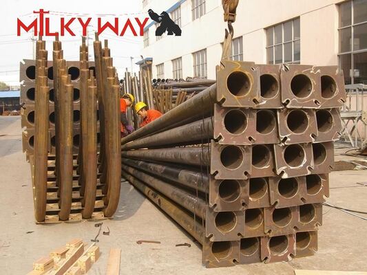 10m Galvanized High Mast Outdoor Lamp Pole  Highway Light Pole