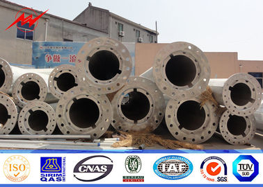 Electric Insulators Distribution Steel 50ft Polygonal Pole Medium Voltage