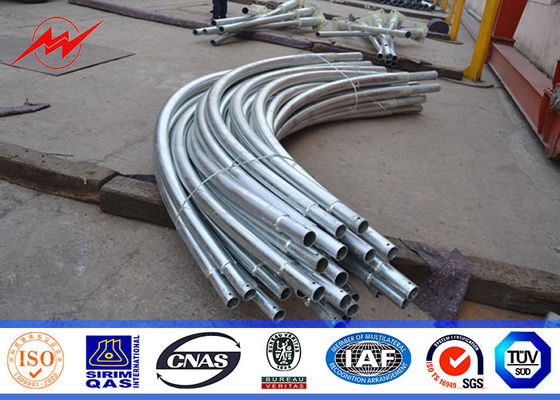 8 M Hot Dip Galvanized Q345 Street Light Poles Outdoor With Double Arm