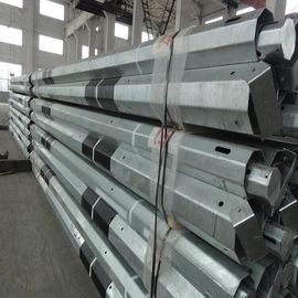 17M 800 Dan Steel Power Pole , Galvanized Steel Pole For Power Transmission Electric Line