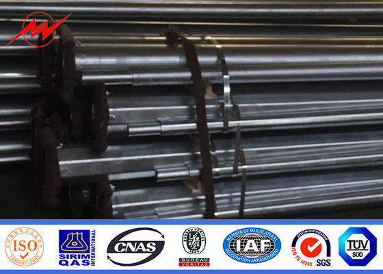 Hot Dip Galvanization 10m 11m Electric Power Poles Column For Uruguay