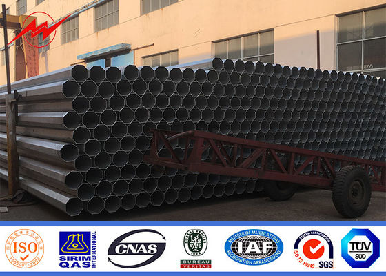 NAPORCOR Bitumen 11m Electrical Pole For Overheadline Project in the Philippines