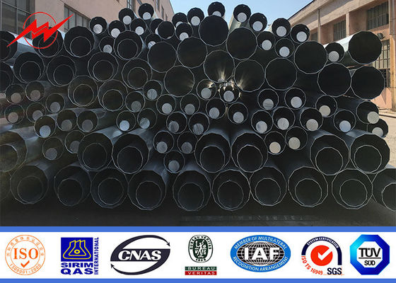 NAPORCOR Bitumen 11m Electrical Pole For Overheadline Project in the Philippines