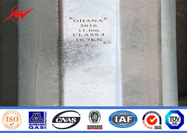 200 Dan Galvanized Steel Pole With Average Coating 100 Micron For Anti Corrosive Painiitng