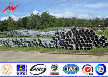 45FT 50FT HT Type NGCP Utility Power Poles , Electricity Distribution Steel Tubular Pole