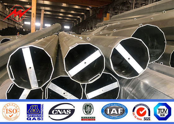 Iso Electric Power Metal Utility Pole For 132kv Transmission Line Project
