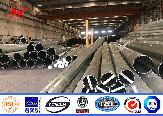 Iso Electric Power Metal Utility Pole For 132kv Transmission Line Project