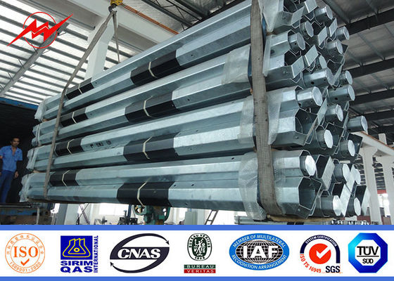 8M 2.5KN Power Steel Tubular Pole For Electrical Distribution Line Project