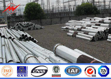 9m - 3kn Galvanized Utility Power Poles For Outside Electrical Distribution Line