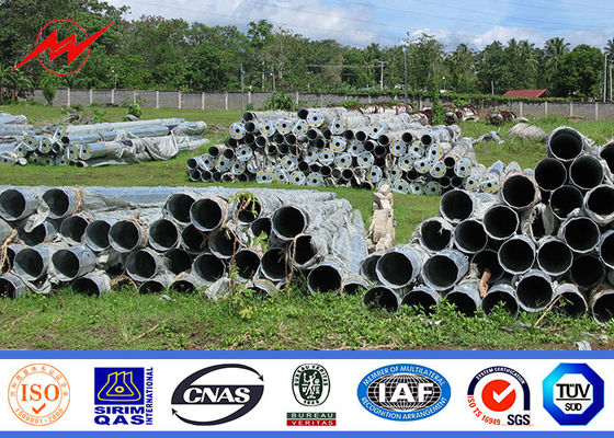Octagonal Electrical Steel Utility Pole For Power Distribution Line 69KV