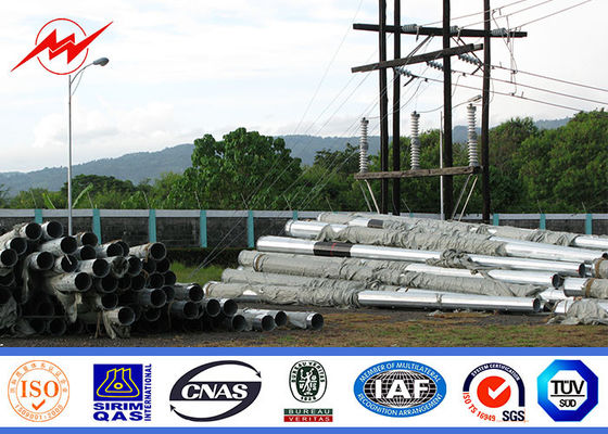 Octagonal Electrical Steel Utility Pole For Power Distribution Line 69KV