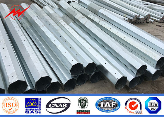 Transmission And Distribution Utility Galvanized Steel Pole For Electrical Power