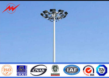 Parking Light Polygonal High Mast Pole With Lifting System Raising and Lifting system