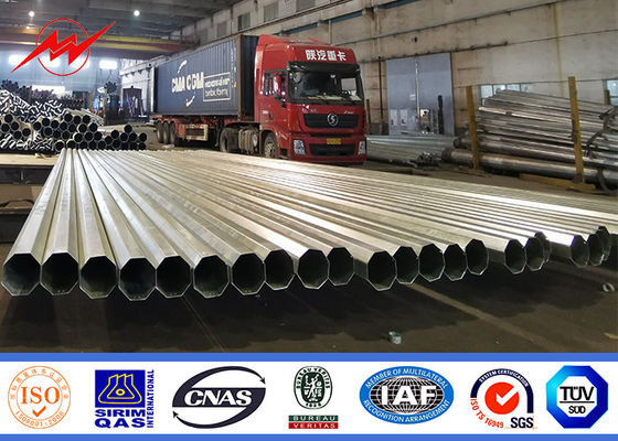 14m 550kv Metal Utility Poles For Steel Transmission Line