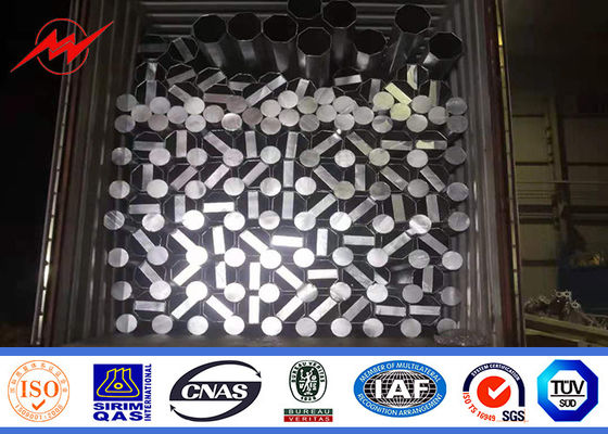 9m 13.4kn Class 2 3 Mm Thickness Tubular Pole For Electrical Distribution Line Project