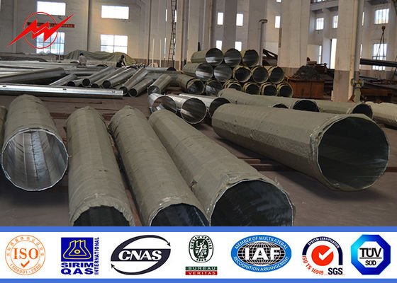 Polygon 12m ASTM A123 Galvanizing Steel Tubular Pole 69KV