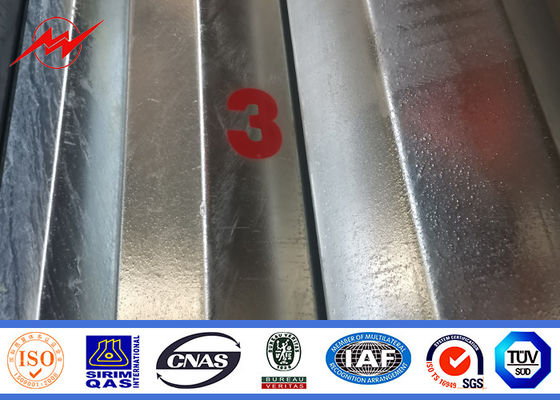 S355JR Steel Tubular Pole Galvanised Power Transmission Electricity Distribution