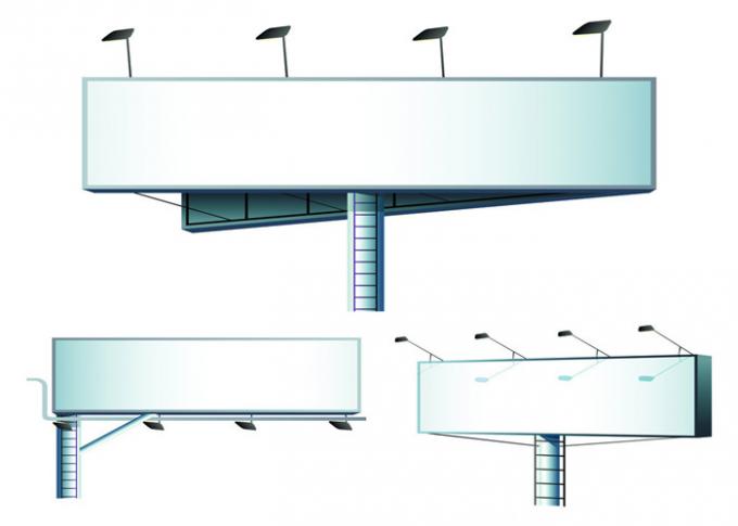 Single Sided Outdoor Steel LED Advertising Board Display 12M-30M Height 0