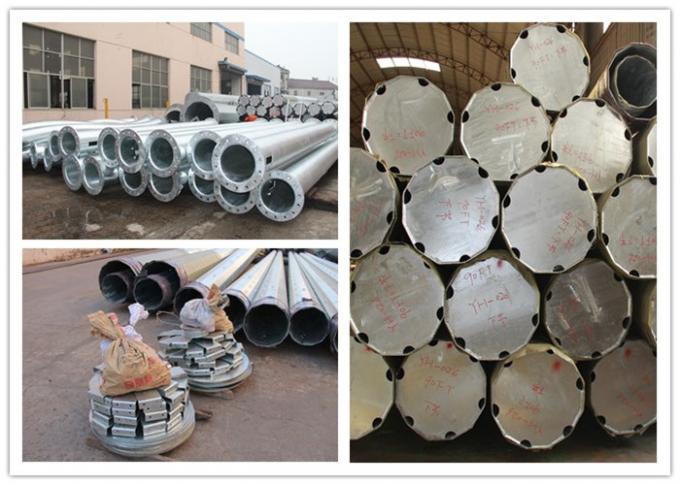 Hot dip galvanization electrical power pole for over headline project 0