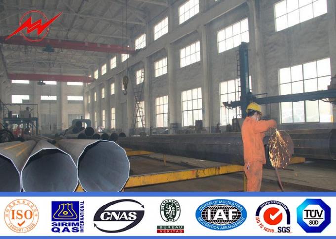 132KV hot galvanization electrical power pole for electrical line 1