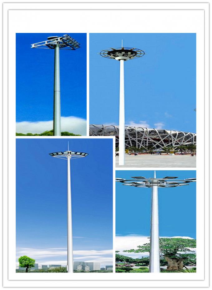 30m auto lifting system specification High Mast Pole with 400w HPS lights 1