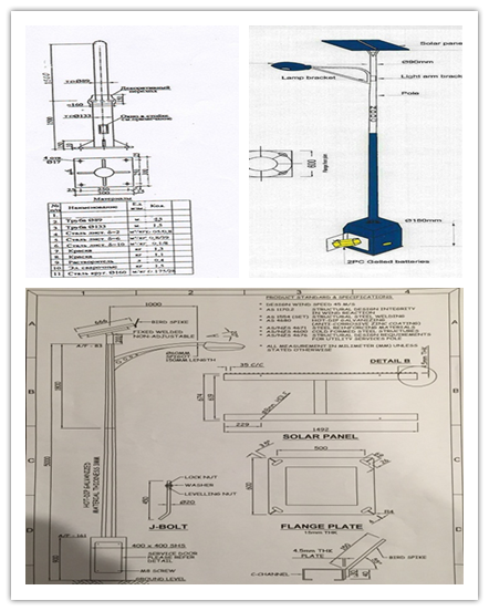 Round Double Cross Arm Steel Galvanized Street Light Poles Q345 0