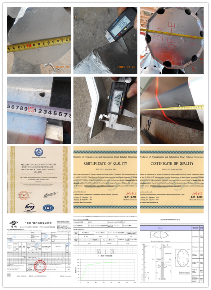 10m Street Light Poles ISO certificate Q235 Hot dip galvanization 1