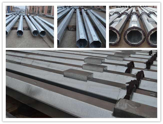 Q235 12m electrical Steel Utility Pole for power transmission 1