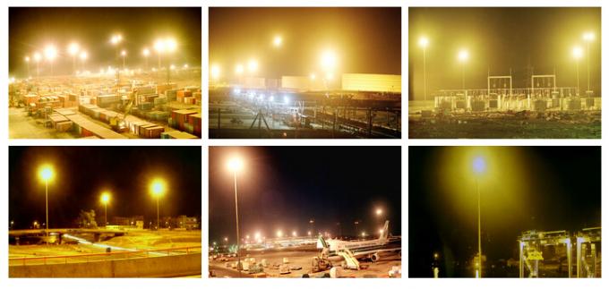 15M LED High Mast Light Pole Highway / Airport High Mast Lighting Pole ISO 9001 2