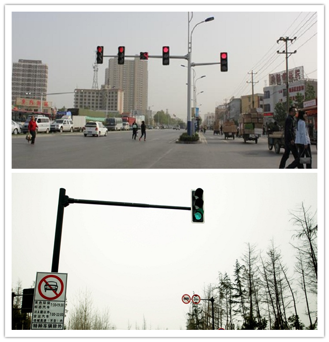 Q235 Frame polygonal / Round Highway Road Sign Board With Single Arm 1