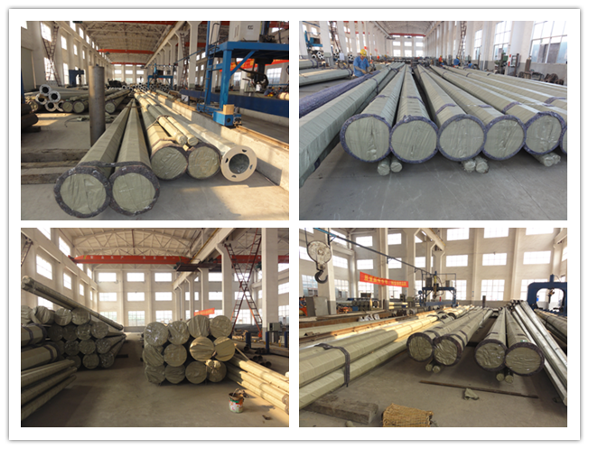 10-500kv Steel Transmission Pole Steel Power Pole For Line Projects 2