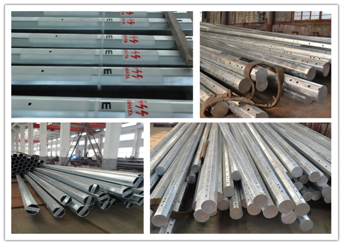 12m Electrical Steel Utility Pole For 132kv Transmission Power Line 2