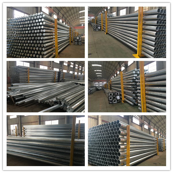 30ft Electrical Power Pole Galvanized Steel Nea Standard 0