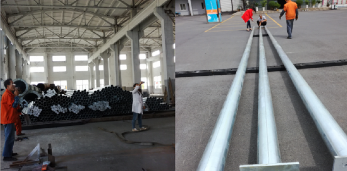 132KV Power Line Galvanized Steel Pole Electrical Tubular Transmission Lines 1