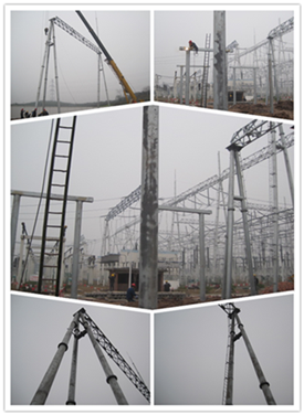 13.8KV Philippines Galvanized Electrical Power Steel Power Tubular Pole 0