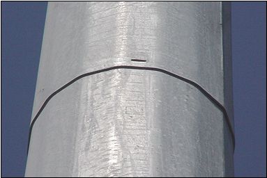 20m Port Professional High Mast Light Pole Hot Dip Galvanization OEM Customized 15
